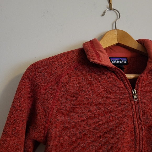 Patagonia Women's Better Sweater Quarter Zip Red - Picture 2 of 14